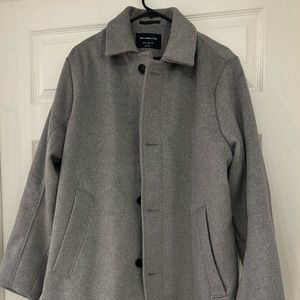 Abercrombie & Fitch Men’s Peacoat Wool. L large